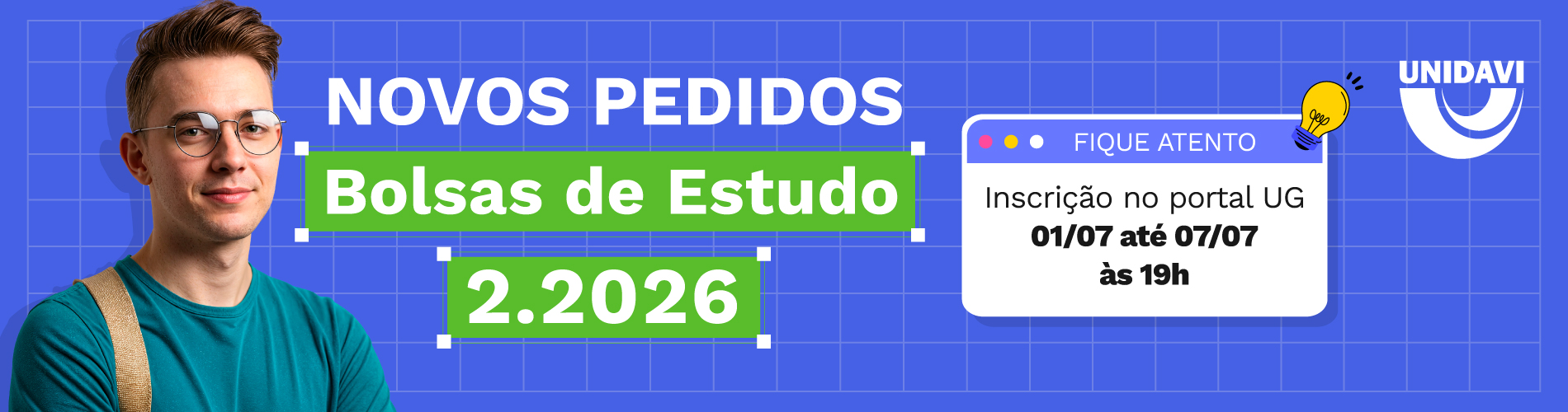 Novos Pedidos | Bolsa UG 2.2026
